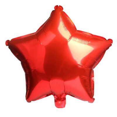 Red star foil balloon Red star foil balloon 18 inch 45cm helium quality, party decoration Auckland NZ