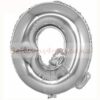Silver Foil Letter Q