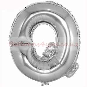 Silver Foil Letter Q