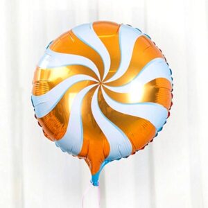 Orange candy foil balloon 45cm self-sealing helium quality, Auckland NZ