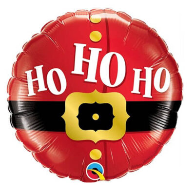 Ho Ho Ho Santa's Belt foil balloon 18 inch Qualatex, Auckland NZ