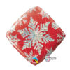 Christmas Foil Balloon Diamond Foil Holographic Snowflake Sparkles Red Diamond foil holographic snowflake red balloon 18 inch Qualatex, Auckland NZ