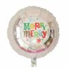 Merry Christmas silver snowflakes foil balloon 32cm, party Auckland NZ