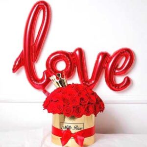 LOVE SCRIPT LETTER FOIL BALLOON 106CM