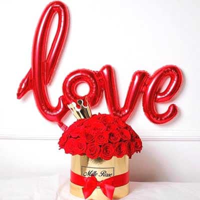 LOVE SCRIPT LETTER FOIL BALLOON 106CM LOVE SCRIPT LETTER FOIL BALLOON 106CM