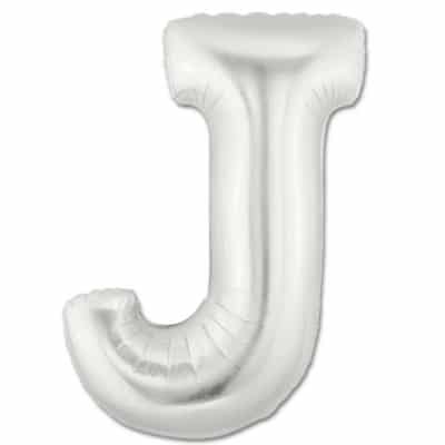 silver balloon J