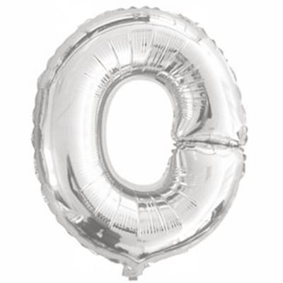 silver balloon O