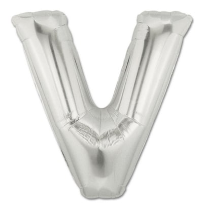 silver balloon V