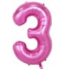 Giant Foil Pink Numbers Balloon 3
