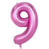 Giant Foil Pink Numbers Balloon 9