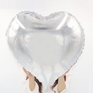 Jumbo Silver Heart Foil Balloon