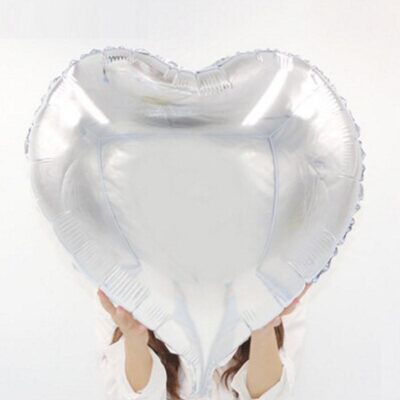 Jumbo Silver Heart Foil Balloon