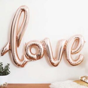 LOVE Script Foil Letters