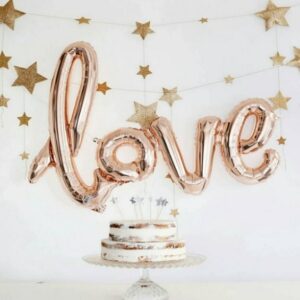 LOVE Script Foil Letters