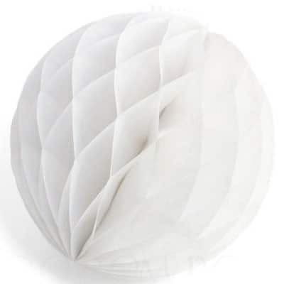 White Honeycomb Tissue Ball 20cm