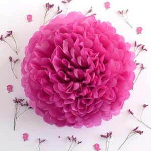 Pom Pom Tissue Flowers