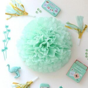 Pom Pom Tissue Flowers