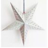3D Paper Star Lantern 30cm SILVER Silver 3D paper star lantern 30cm 60cm 90cm, party ceiling decoration Auckland NZ