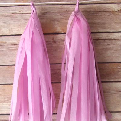 Tissue Tassels Pink Tissue Tassels Pink