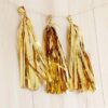Gold Foil Paper Tassels