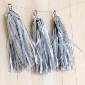 Tissue paper Tassels Grey