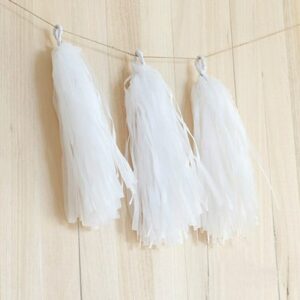 White Tassel Garland