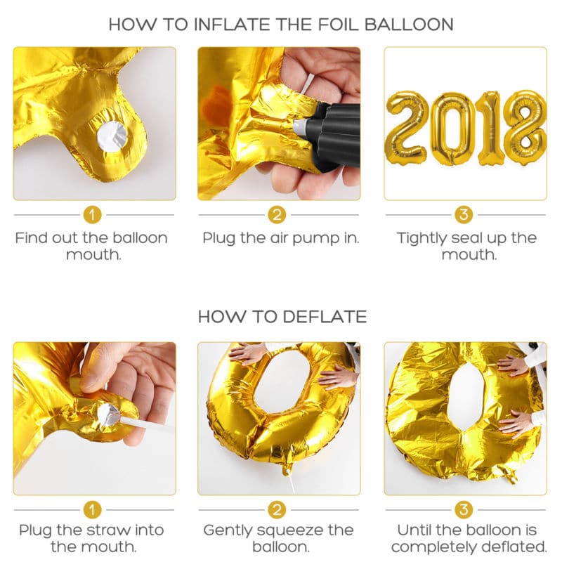 Inflate balloons