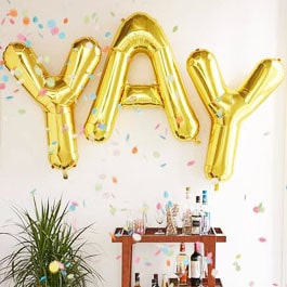 Giant Gold Foil Letters Giant Gold Foil Letters