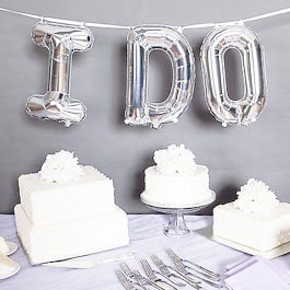 Giant Silver Foil Letters Giant Silver Foil Letters