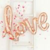 Love Script Foil letters