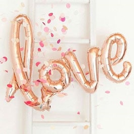 Love Script Foil letters