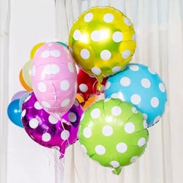 Foil Polka dots Balloons Foil Polka dots Balloons