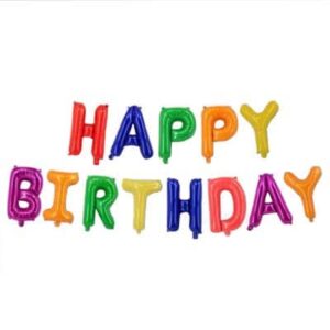 Happy Birthday Foil Letter Balloons