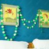 Paper circles garland 4m green, party decoration Auckland NZ