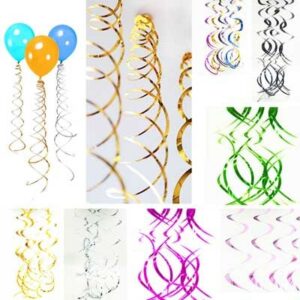 Hanging swirl garland ceiling decoration 6 pieces, party Auckland NZ