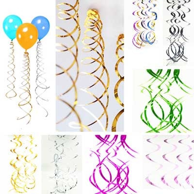 Hanging Swirl Garland Hanging swirl garland ceiling decoration 6 pieces, party Auckland NZ
