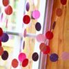 Paper Circles Garlands BackDrop Pink