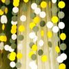 Paper circles garland 4m yellow grey white, party decoration Auckland NZ