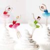Ballet girls cupcake toppers 8 pieces cardboard, party decoration Auckland NZ