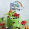 Birthday Cake Topper - Rainbow Happy Birthday BLUE