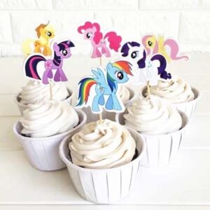 My little Poney Cupcake toppers
