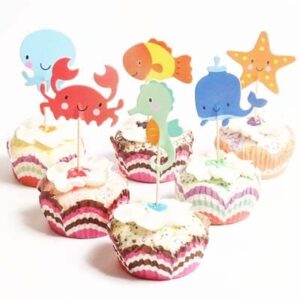 Ocean Sea Animal Cupcake Toppers