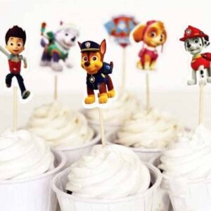 PAW Patrol cupcake toppers 24 pieces, party supplies Auckland NZ