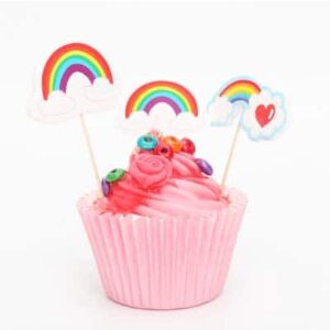 Rainbow Cupcake toppers