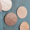Paper circles garland 4m glitter rose gold, party decoration Auckland NZ