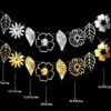 The flowers leaves garland Rose gold flowers and leaves foil garland 2m 8 pieces, party decoration Auckland NZ