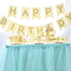 happy birthday banner Yellow