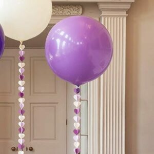 Giant Jumbo Latex Balloon 90cm Round -- Purple