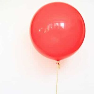 Giant Jumbo Latex Balloon 90cm Round -- Red