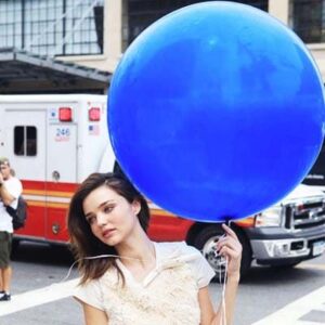 Giant Jumbo Latex Balloon 90cm Round -- Blue